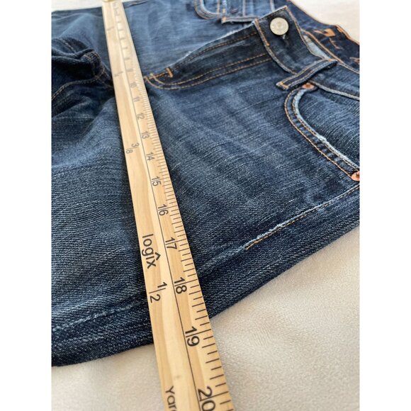 7 For All Mankind Womens Y2K Bootcut Jeans Size 28 Dark Wash Cotton/Spandex Blen - Picture 7 of 12